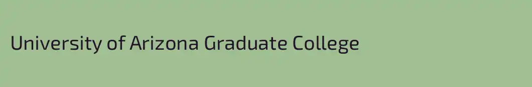 University of Arizona Graduate College